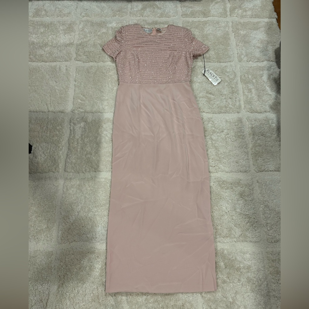 Oleg Cassini Blush Maxi Dress
